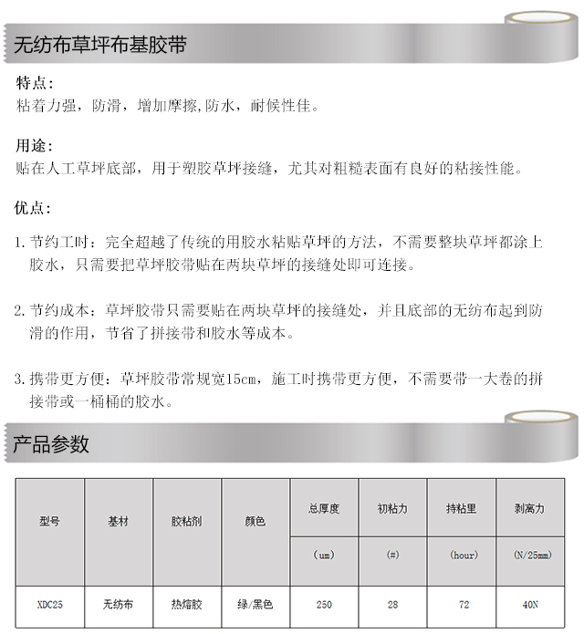 无纺布草坪布基手机端参数